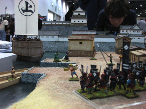The Siege of Okamoto-Jo. A 28mm fictional Japanese Warring State seige. Complete with anonymous young spectator